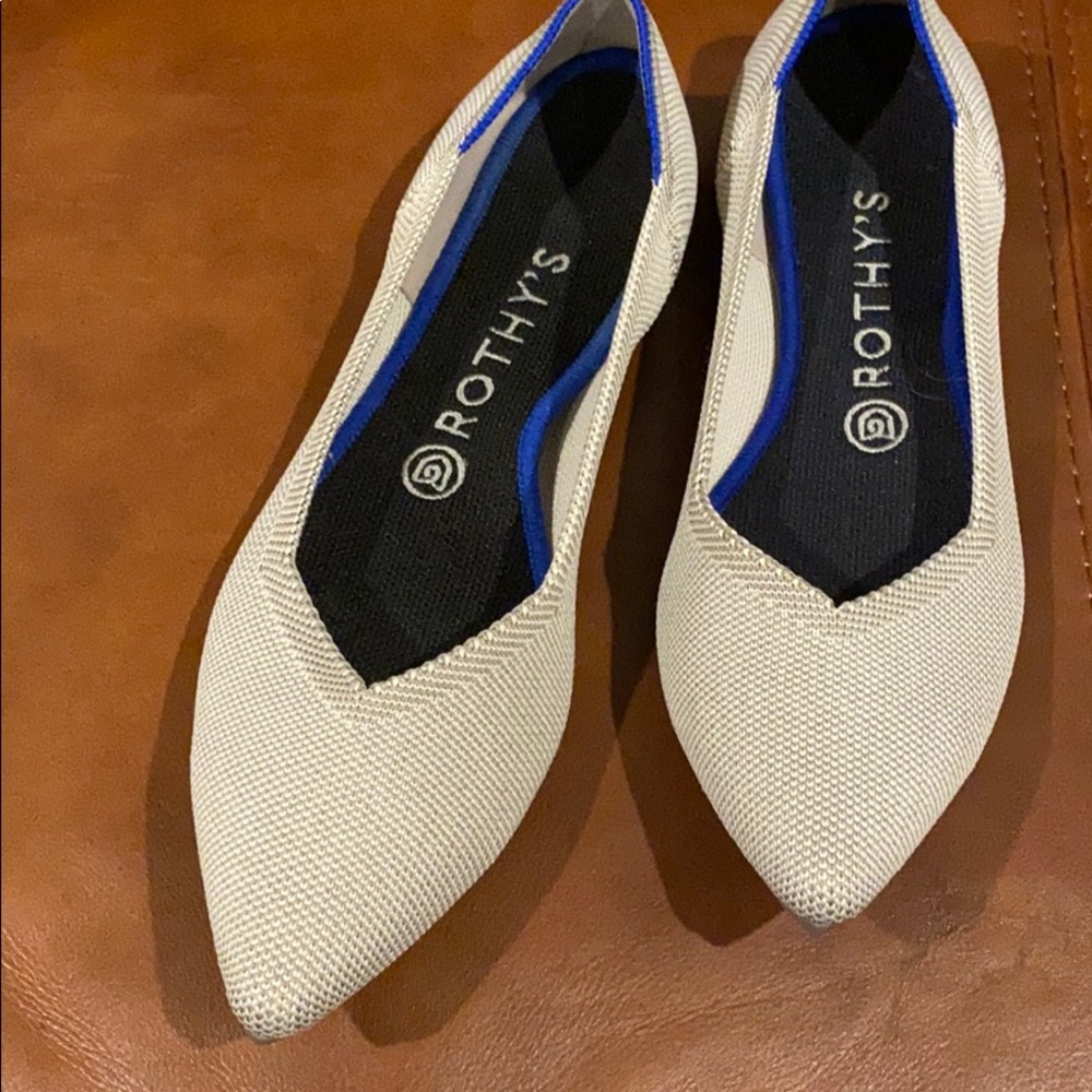 Rothy's Birdseye flaxseed pointed flats